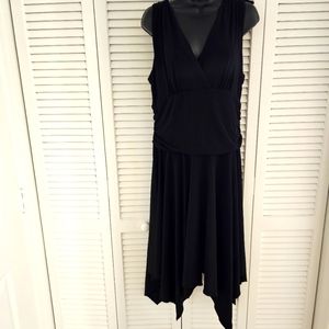 Black asymmetrical dress
